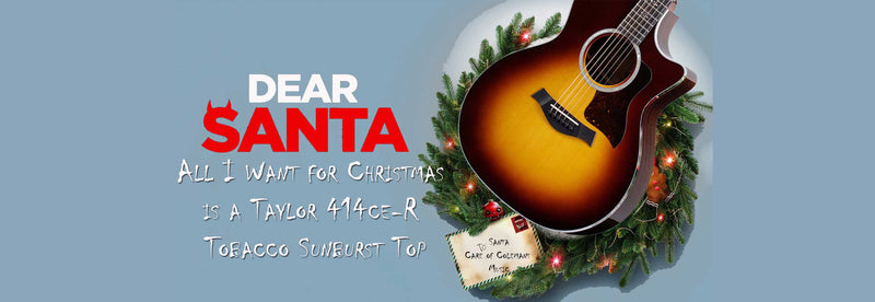 Dear Santa: All I Want for Christmas is a Taylor 414ce-R Tobacco Sunburst Top