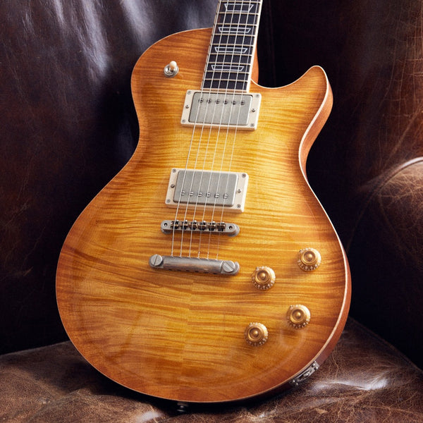 EGGLE Macon Carved Top Single-Cut Lemon Burst