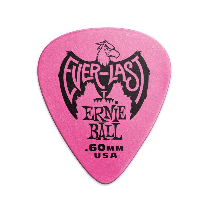 ERNIE BALL Everlast Picks 12-Pack Pink .60MM