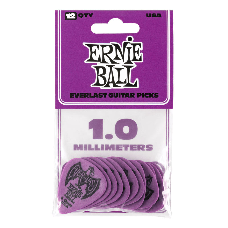 ERNIE BALL Everlast Picks 12-Pack Purple 1.0MM