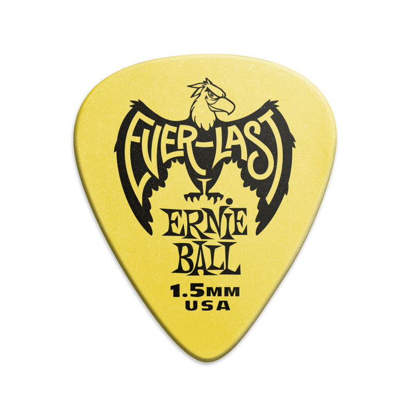 ERNIE BALL Everlast Picks 12-Pack Yellow 1.5MM