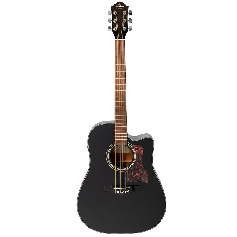 GILMAN GD10ce Dreadnought Acoustic Electric Guitar - Black