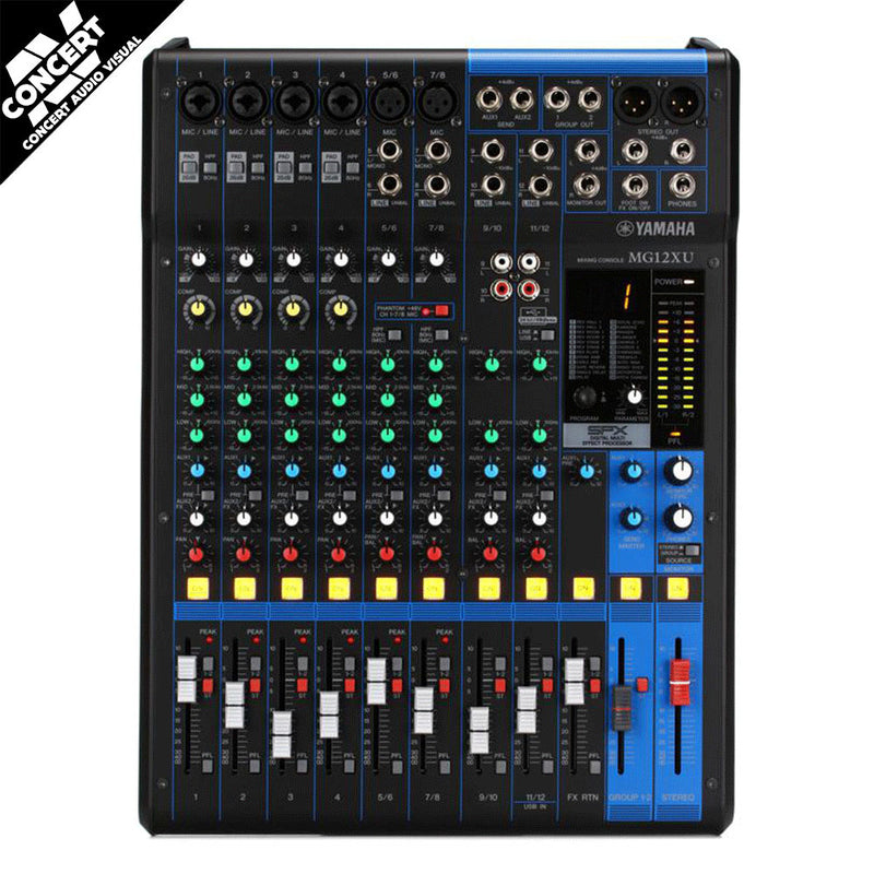 YAMAHA MG12XU 12 Channel Mixer with FX