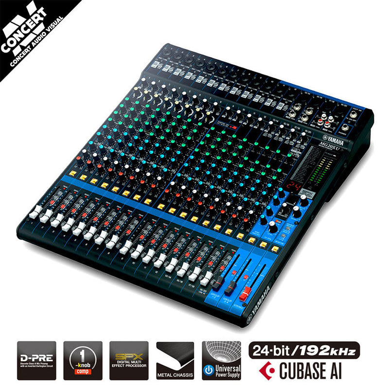 YAMAHA MG20XU 20 Channel Mixer with FX