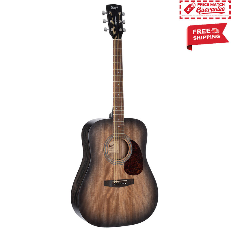 CORT Earth 60M Dreadnought Black Burst