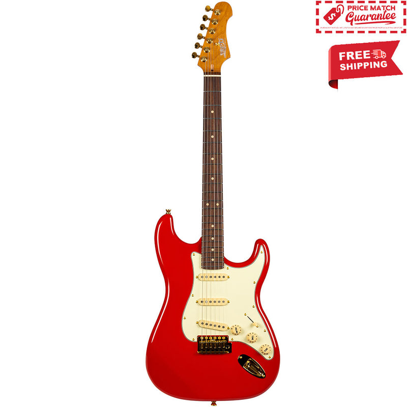 JET JS-380-RD-G Red with Gold Hardware