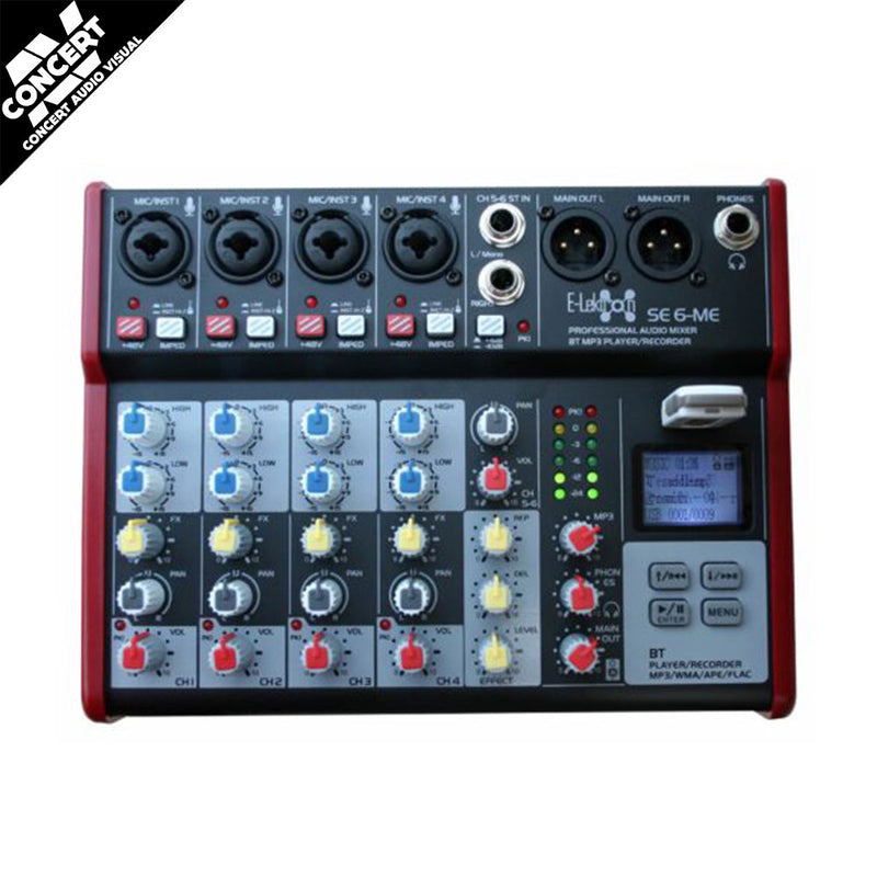 E-Lektron SE-6 Live Audio Mixer 6ch