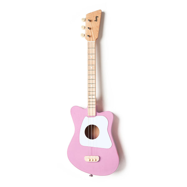 LOOG Mini - 3 String Guitar, Pink