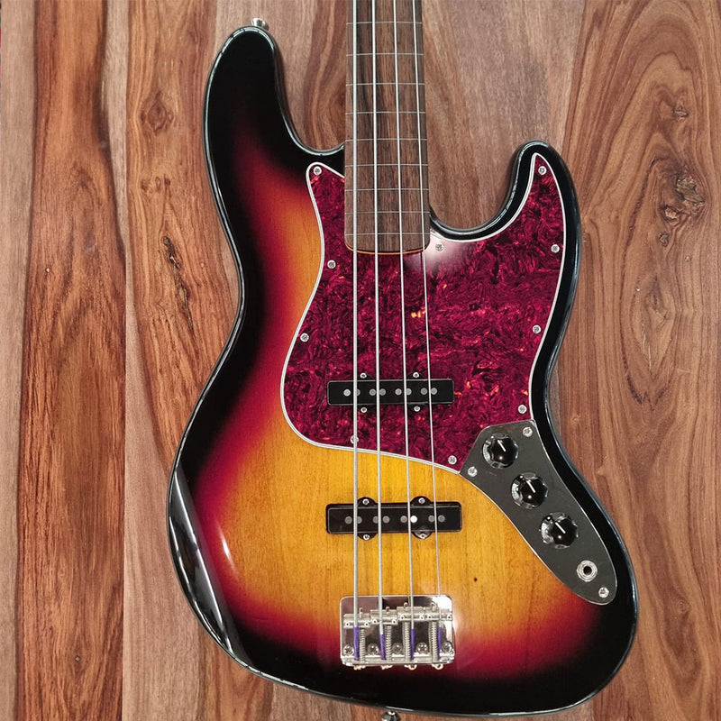 Preloved - SQUIER Classic Vibe '60s Fretless Jazz Bass - 3 Tone Sunburst