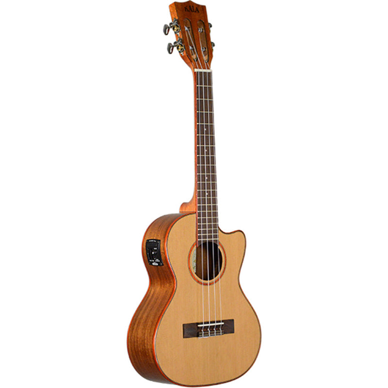 KALA Solid Cedar Tenor Ukulele C-Way - Electric