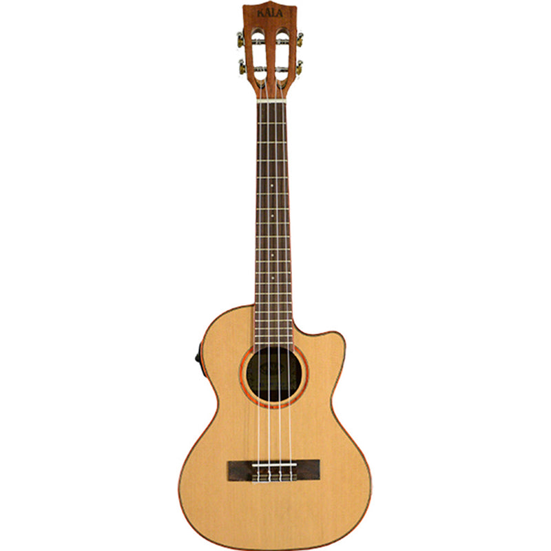 KALA Solid Cedar Tenor Ukulele C-Way - Electric