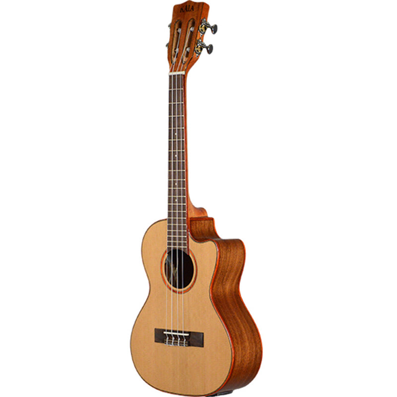 KALA Solid Cedar Tenor Ukulele C-Way - Electric