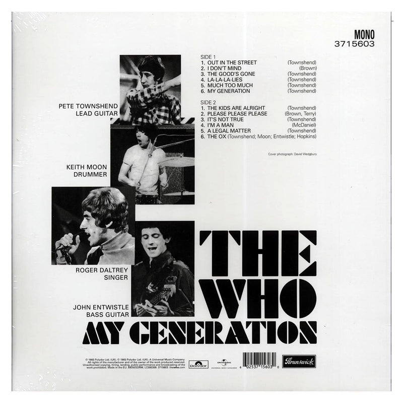 The Who - My Generation LP (Mono, 180g)